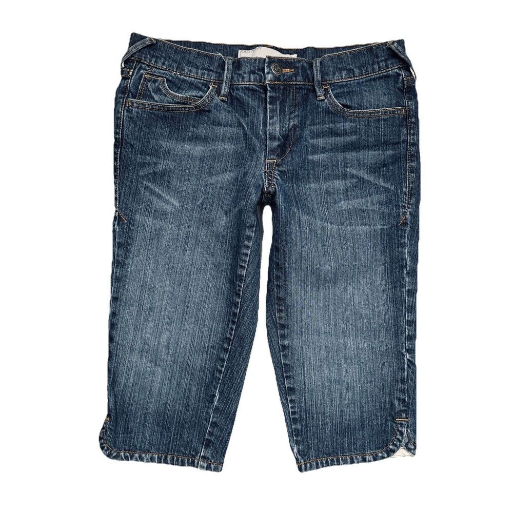 Old Navy Low Rise Capri Skimmer Jeans 4 (29x14.5) Blue Denim Stretch Womens